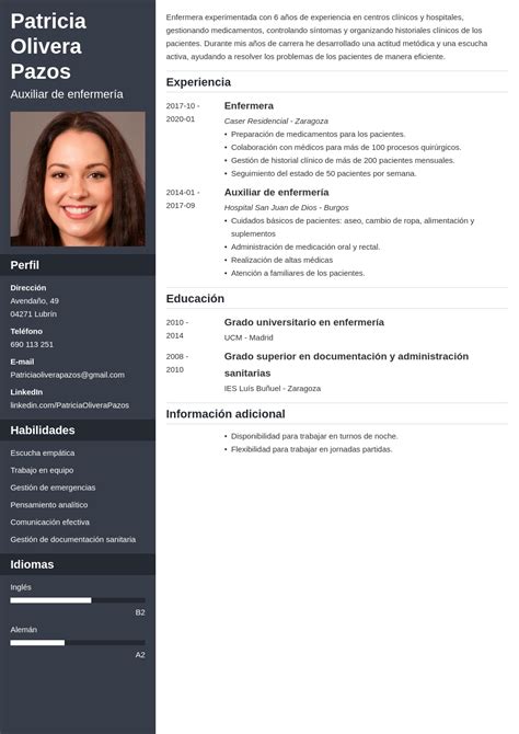 Currículum De Enfermera Profesional Ejemplo Y Guía 2023