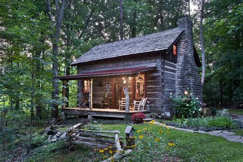 Old Log Cabins In Wooded Areas Donelson Antique Guest House Hearthstone Homes Cabins In
