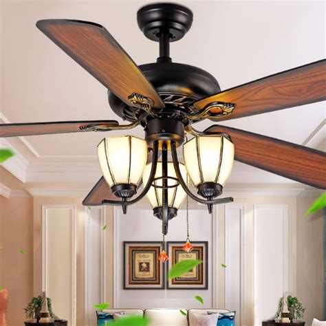 We explore our favorite ceiling fans that are fun, colorful and inspired by both vintage and modern design, the hunter cranbrook is a unique ceiling fan that is. Decorative Wood Blades Ceiling Fan 5218 D With Pull Chain ...