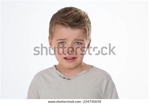 Young Kid Sad Eyes Expression Stock Photo Edit Now 224730658