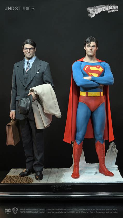 Jnd Christopher Reeve Superman And Clark Kent 13 Scale Hyperreal Movie