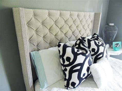 Elegant Tufted Headboard With Winged Sides