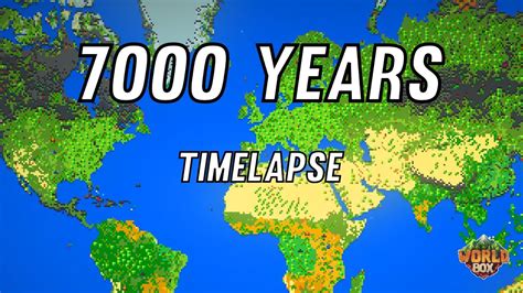 7000 Years Of Continental War On Earth Worldbox Timelapse Youtube