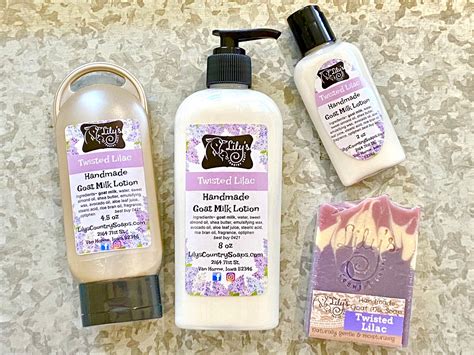 Twisted Lilac Goat Milk Lotion Lilys Country Soaps
