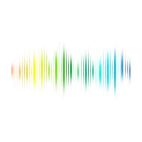 Ecualizador Onda De Sonido Efecto De Sonido Líneas De Arco Iris Png