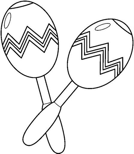 Maracas Coloring Pages Coloring Pages