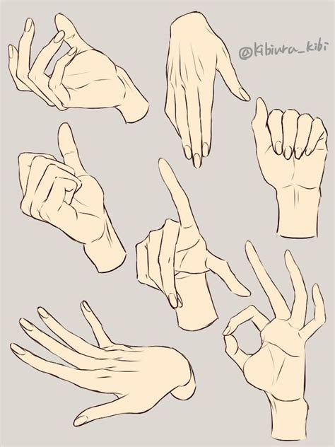 Modèles Pour Dessiner Des Mains Hand Drawing Reference Drawing