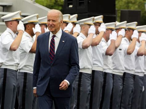 At West Point Graduation Biden Praises The Parents