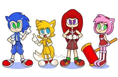 Human Sonic The Hedgehog Characters