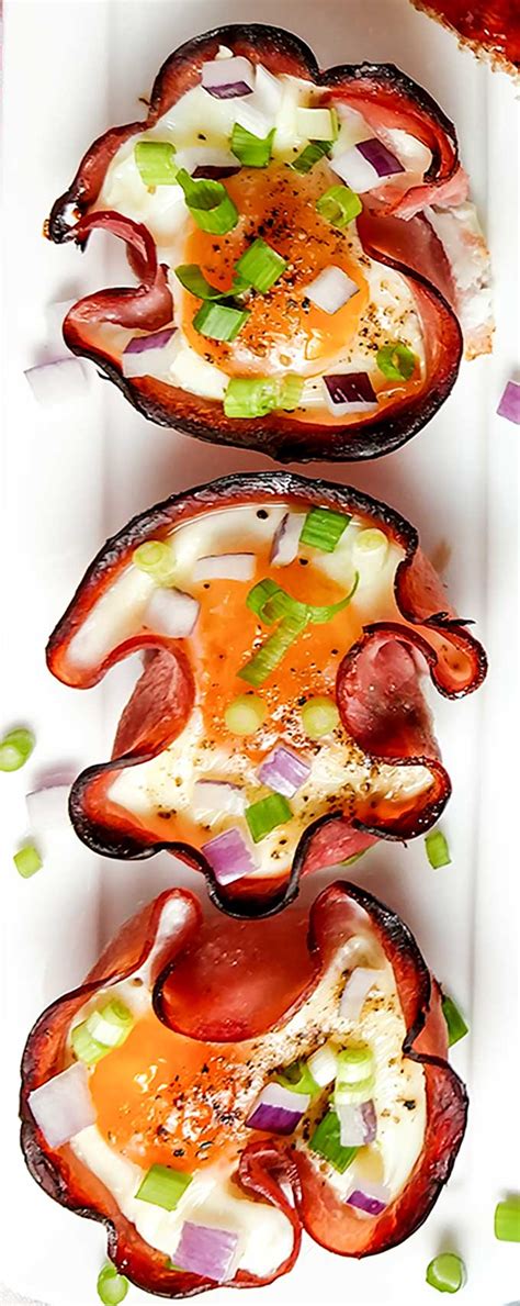 Baked Eggs In Ham Cups On The Go Bites