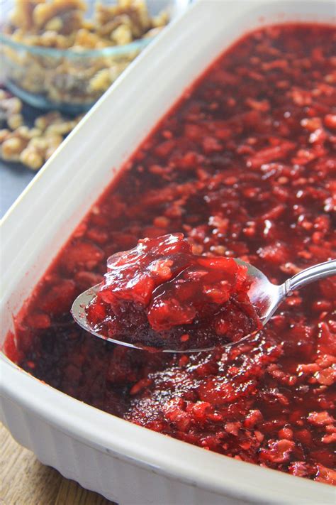 Cook five minutes longer, stirring constantly. Cranberry Jello Salad Recipe | Cranberry salad recipes ...