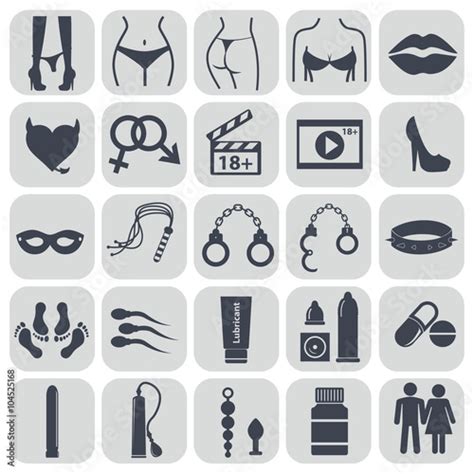 Sex Icons Set Symbol Xxx Stockfotos Und Lizenzfreie Bilder Auf Bild 104525168