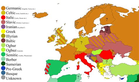 Maps On The Web — Language Of Origin Of European Country Names In
