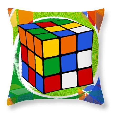 Rubiks Cube 2 Throw Pillow By Chris Butler Rubiks Cube Cube Rubix Cube