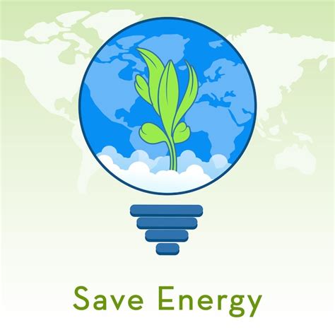 Premium Vector Save Energy Concept Vector Graphic