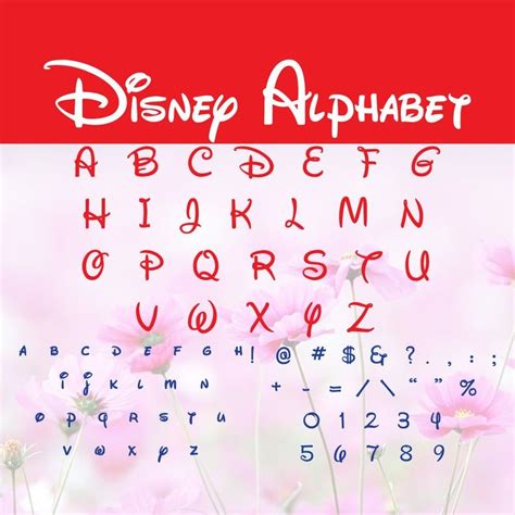 Disney Alphabet Svg Dxf Otf Disney Font Svg Walt Disney Etsy Disney