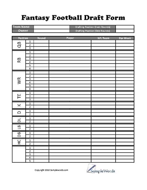 89 Pdf Printable Draft Cheat Sheet 2018 Printable