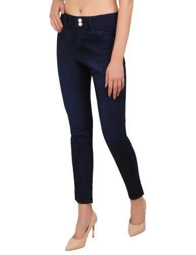 Regular Ladies Dark Blue Denim Jeans Button At Rs 455 Piece In New Delhi Id 27426006312