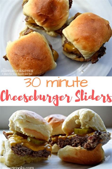 Cheeseburger Sliders | Recipe | Cheeseburger sliders, 30 ...
