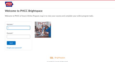 Access phcc.brightspace.com. Login - PHCC of Iowa Online ...