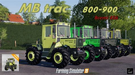 Fs19 Mod Contest Mb Trac 800 900 By Bremi456 Presentazione Mod