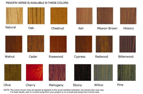 Wood Fence Stain Color Chart Bornmodernbaby