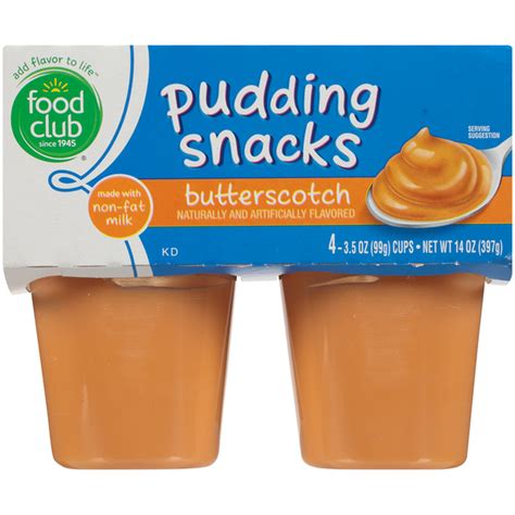 Food Club Butterscotch Pudding Snacks 14 Oz Instacart