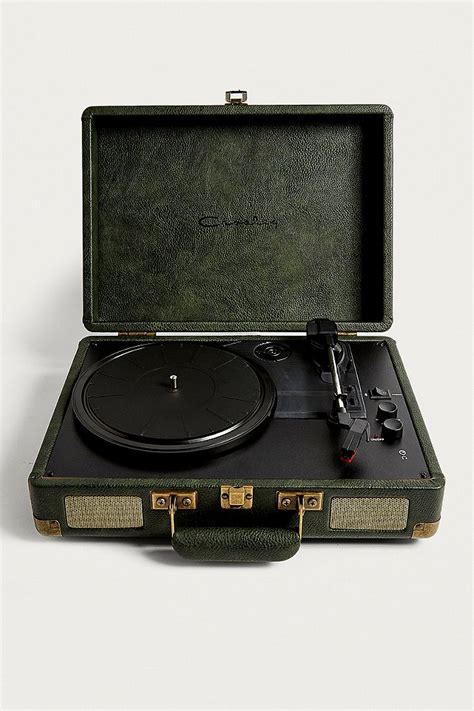 Crosley Cruiser Olive And Antique Gold Bluetooth Vinyl Record Player