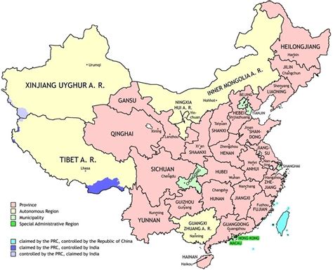 Interactive Map Of Chinas Provinces In 2021 China Map Map