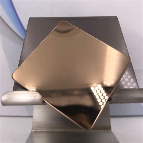 Cold Rolled Stainless Steel Pvd Sheet Antique Bronze With Mirror Finish