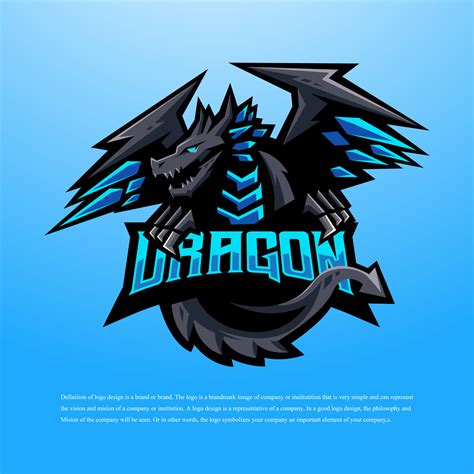 Dragon Mascot Logo Design Illustration Vector Art At Vecteezy