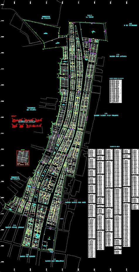 Plano Cadastral Union Lima Dwg Block For Autocad • Designs Cad