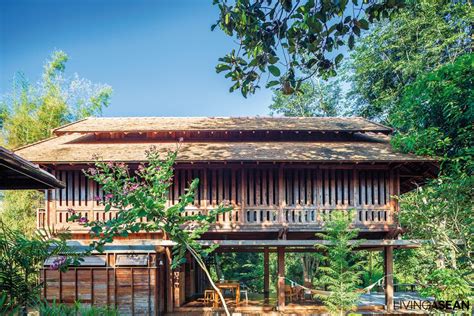 Wooden Thai House In The Lanna Tradition Living Asean