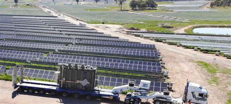 Massive Transformer Arrives At Solar Farm