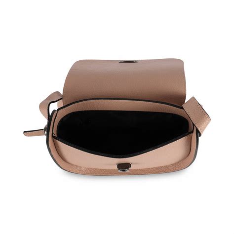 Leather Cross Body Handbag Nude By The Leather Store