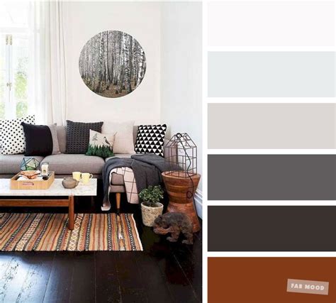 The Best Living Room Color Schemes Brown And Charcoal Palette
