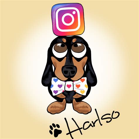 Cropped Cartoon Instagram Harlso The Balancing Hound