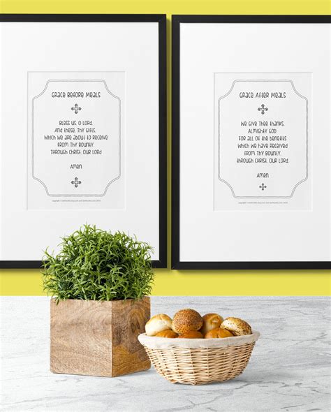They're perfect to share with friends, family, and guests to reflect on the meaning of easter. Catholic Dinner Prayer Print Set of 2 - Catholic Prayer ...