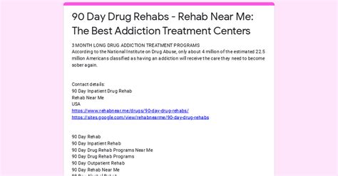 90 Day Drug Rehabs Rehab Near Me The Best Addiction Treatment Centers