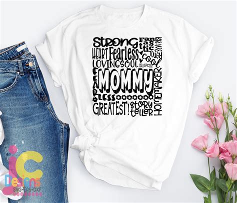 Mommy Svg Mother Svg Typography Word Art Mommy Mamma Mama Mothers