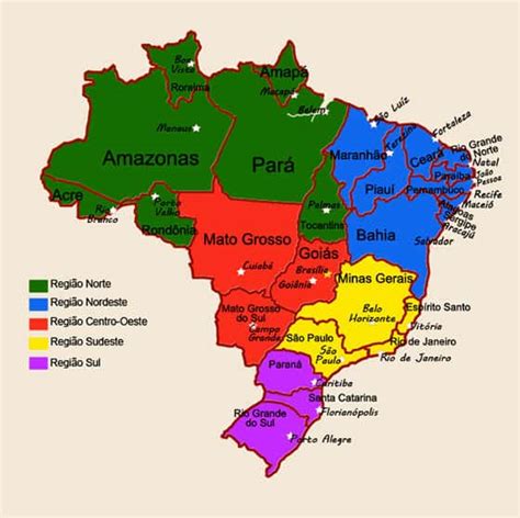 Mapa Do Brasil Grupo Escolar