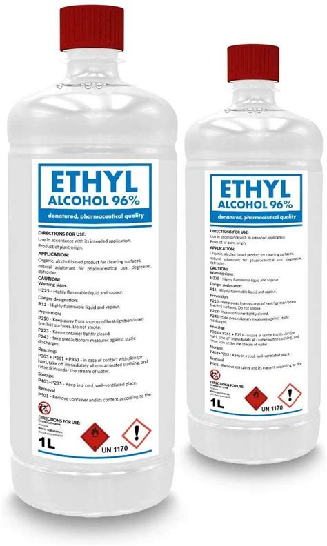 Ethanol Ethyl Alcohol 96 Rectifieddenatured Free Shipping Ebay