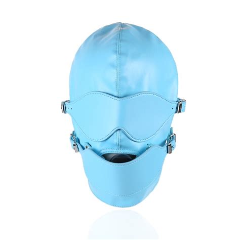 2017 New High Quality Leather Mask Adult Sex Toys For Couples Bdsm Fetish Bondage Mask With Ball