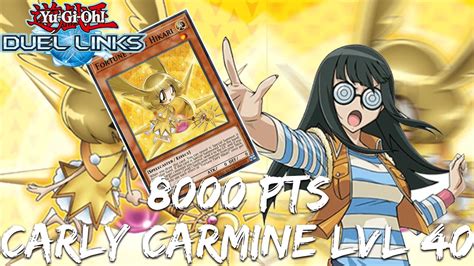 How To Farm Carly Carmine Lvl 40 8000 Pts Yu Gi Oh Duel Links Youtube