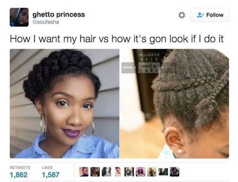 Very Funny The Natural Hair Struggle Is Real Natural Hair Memes