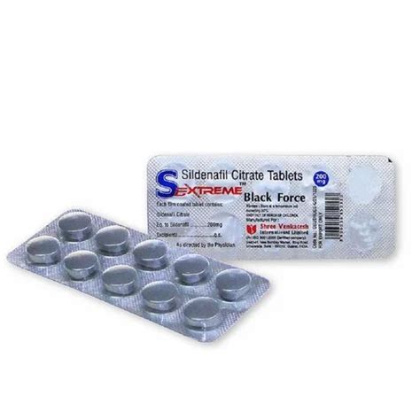 Sextreme Black Force Tablets At Rs 369stripe Sildenafil Citrate