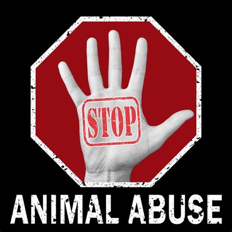 Premium Photo Stop Animal Abuse Conceptual Illustration Open Hand