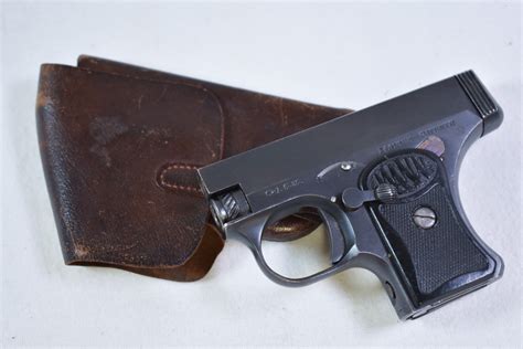 Sold Very Scarce Fritz Mann Model 1921 Vest Pocket Pistol 25 Auto