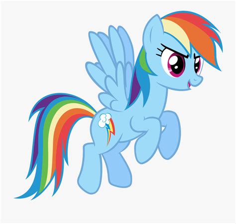 Rainbow Dash My Little Pony Characters Blue Free
