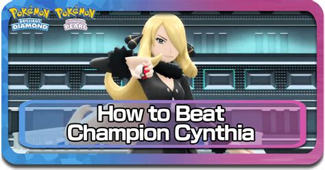 How To Beat Champion Cynthia Guide Pokemon Brilliant Diamond And Shining Pearl BDSP Game